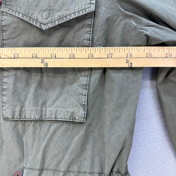 Levi Strauss & Co Jacket Women's M Olive Green Lightweight Stand Collar Military - Picture 12 of 12